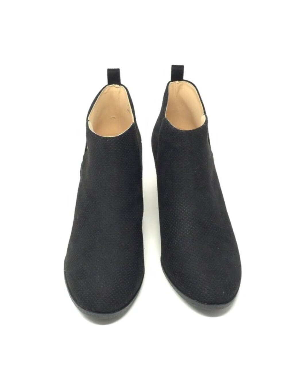 Journee Collection Mylee Black Pull-On Wedge Booties 9M - Picture 6 of 13